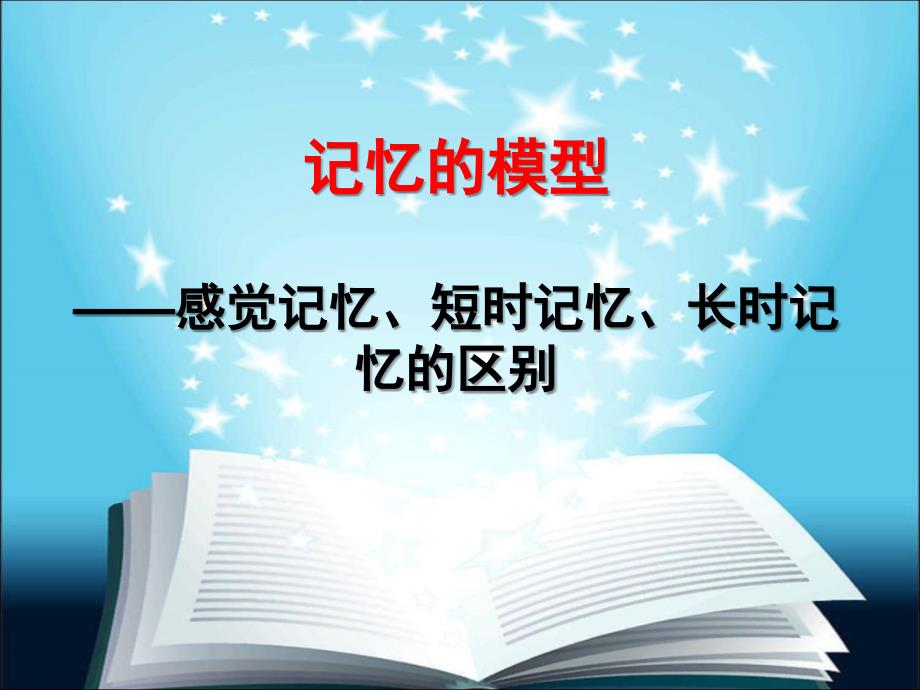 瞬间记忆短时记忆长时记忆的区别_第1页