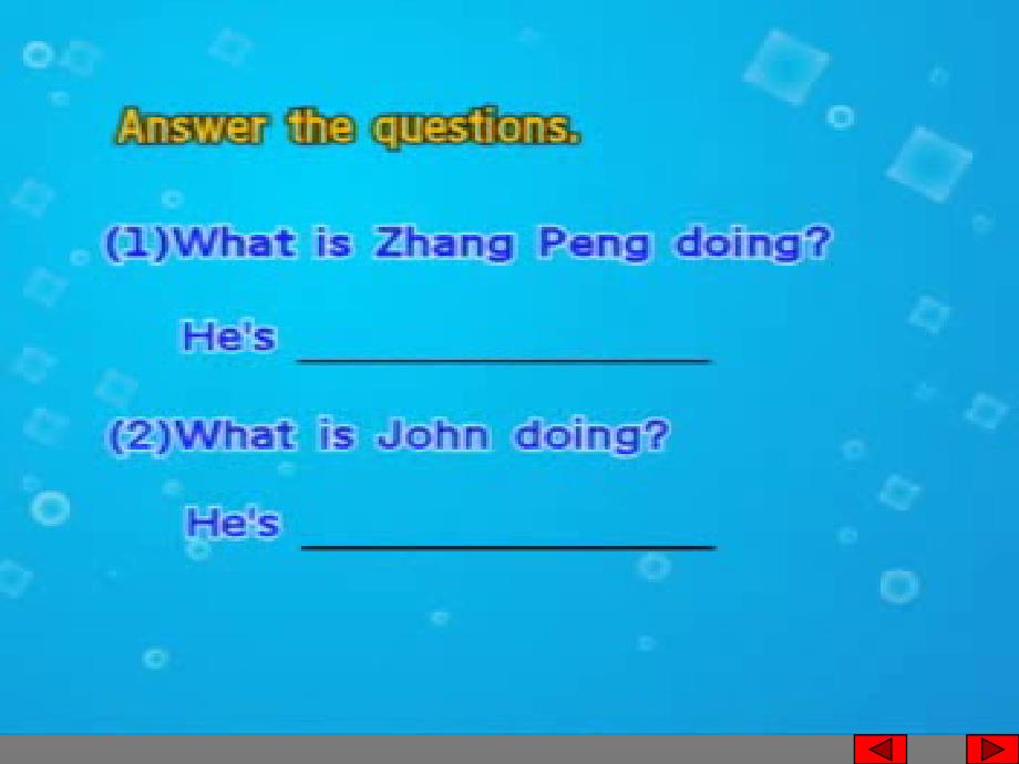 pep小学英语五年级下册《unit 4 what are you doing》精品_第4页