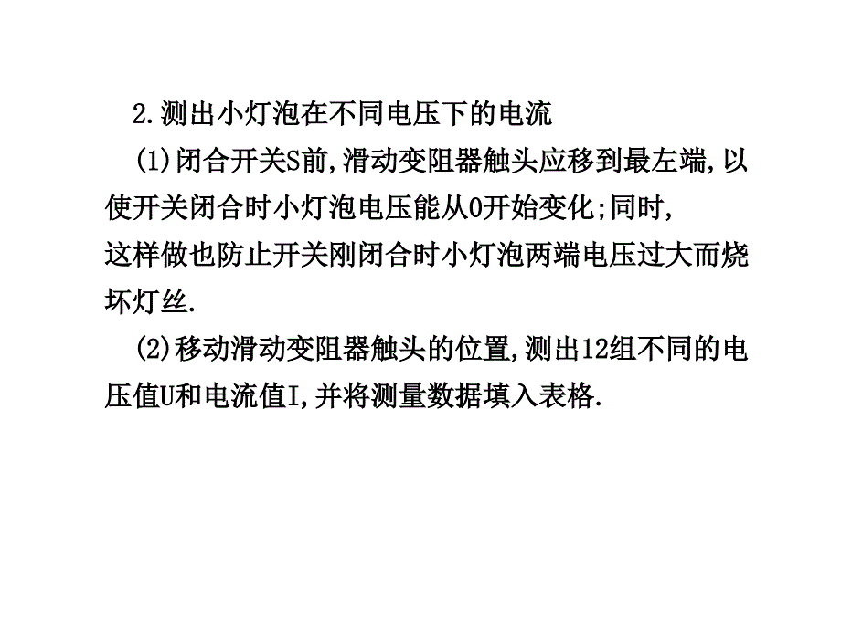 届物理一轮复习课件：7.5《实验描绘小灯泡的伏安特性曲线》_第3页