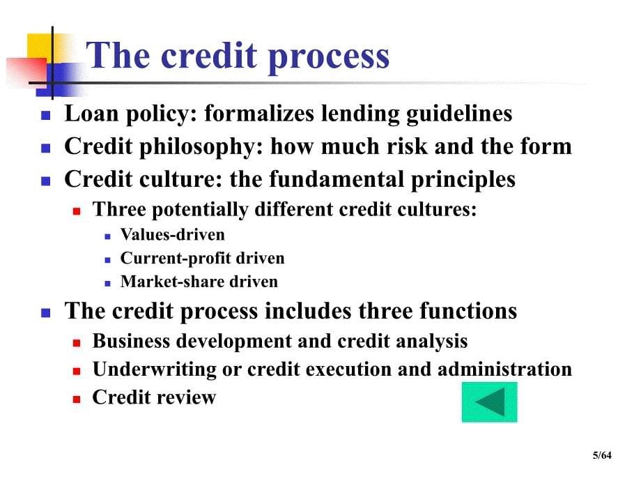 《商业银行贷款管理》ppt课件_第5页