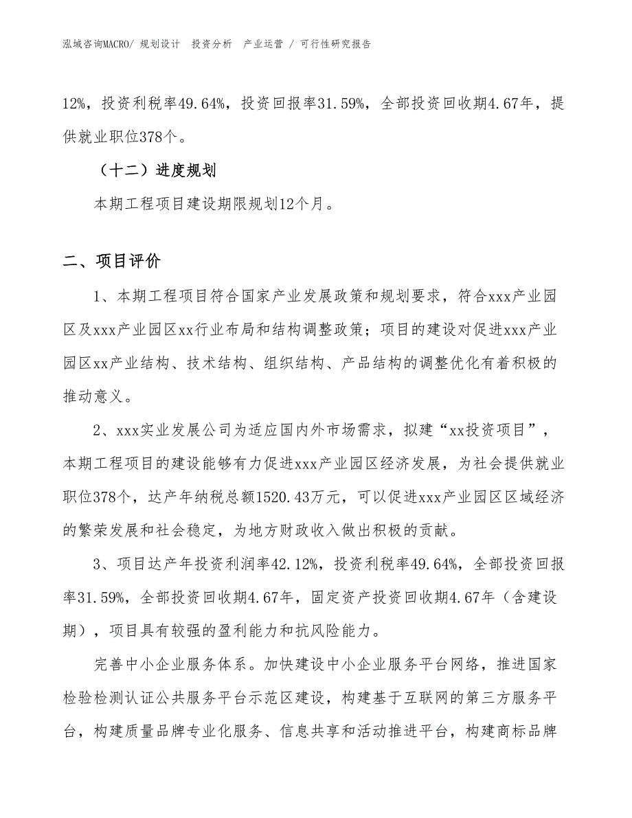 泡罩包装机投资项目可行性研究报告（案例）_第3页