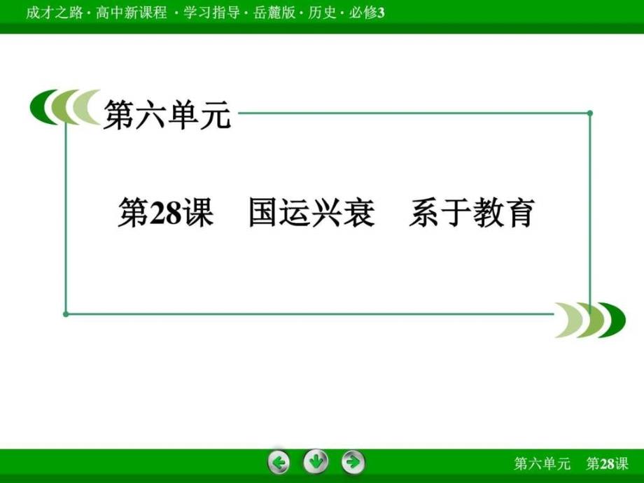 2016年春高中历史岳麓版教必修3课件第28课 国运兴衰系_第3页