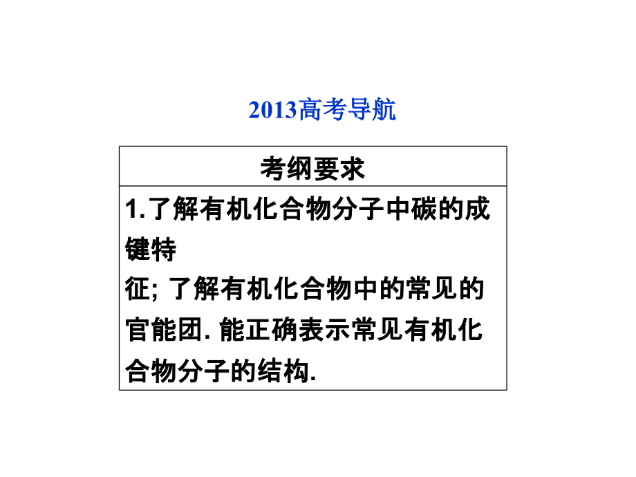 [理化生]邳州市第二中学高三化学专题复习专题九第二单元有机物的结构课件_第2页