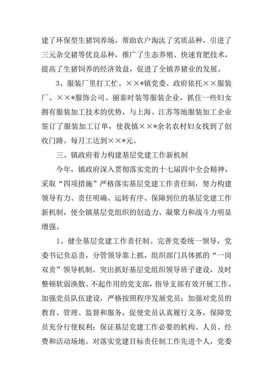 乡镇政府20xx年工作总结_第4页