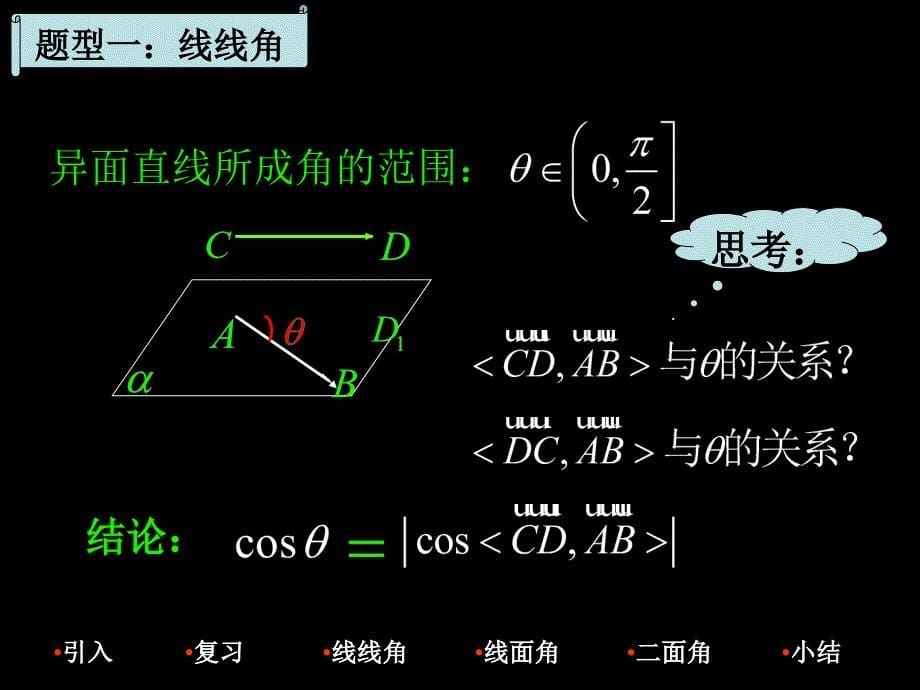 立体几何中的向量方法——利用向量解决空间角问题_第5页