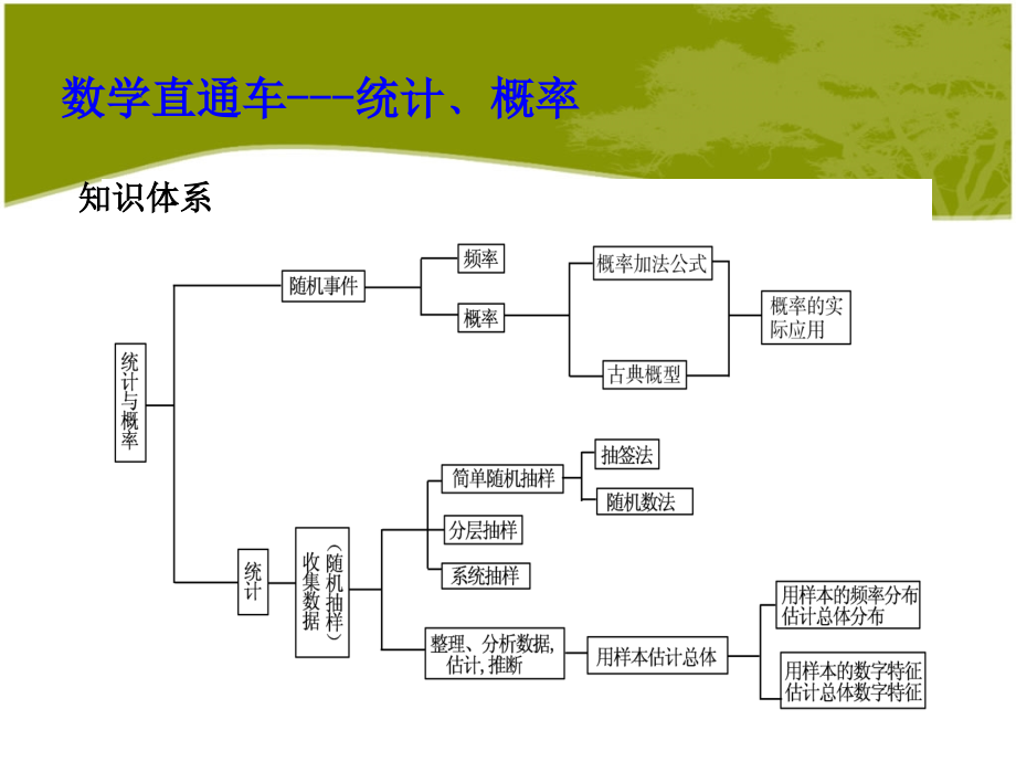 2013届高考数学总复习课件-统计﹑概率_第1页