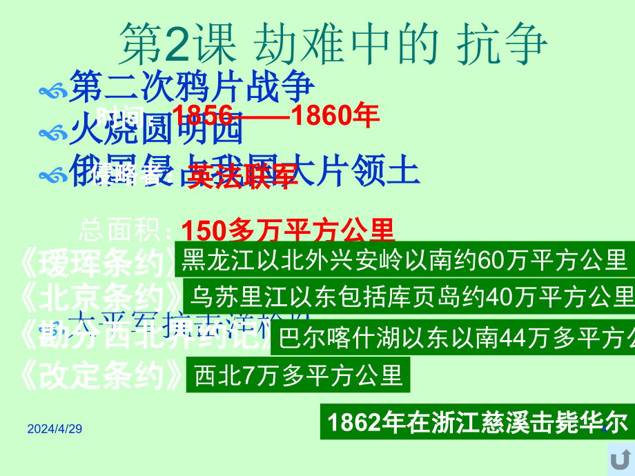 [政史地]人教版初二上册历史复习课件_第4页