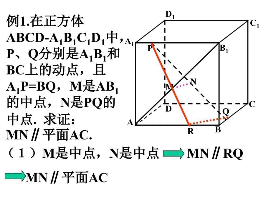 空间向量解决立体几何的向量方法(五)在立体几何中综合应用_第5页