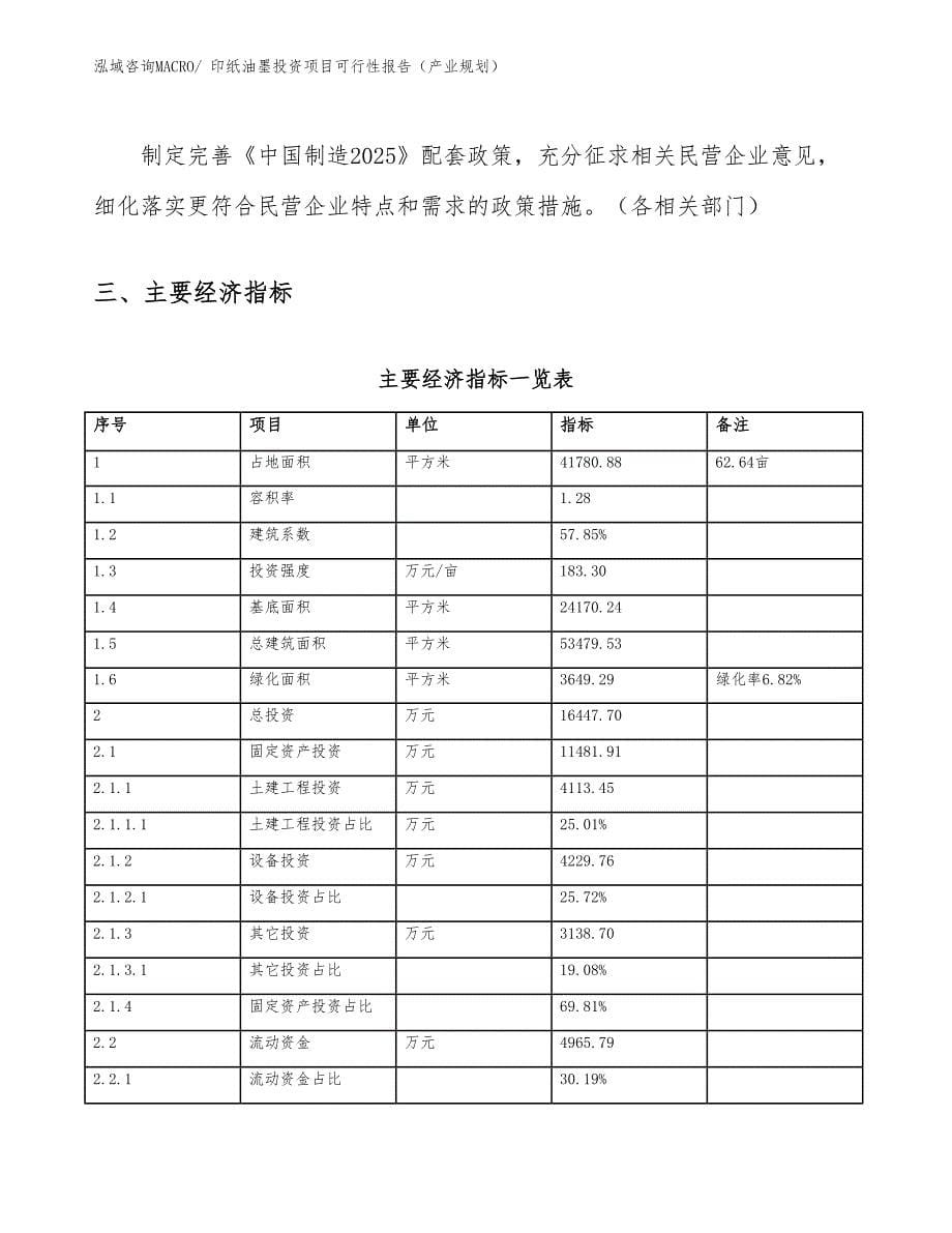 印纸油墨投资项目可行性报告（产业规划）_第5页