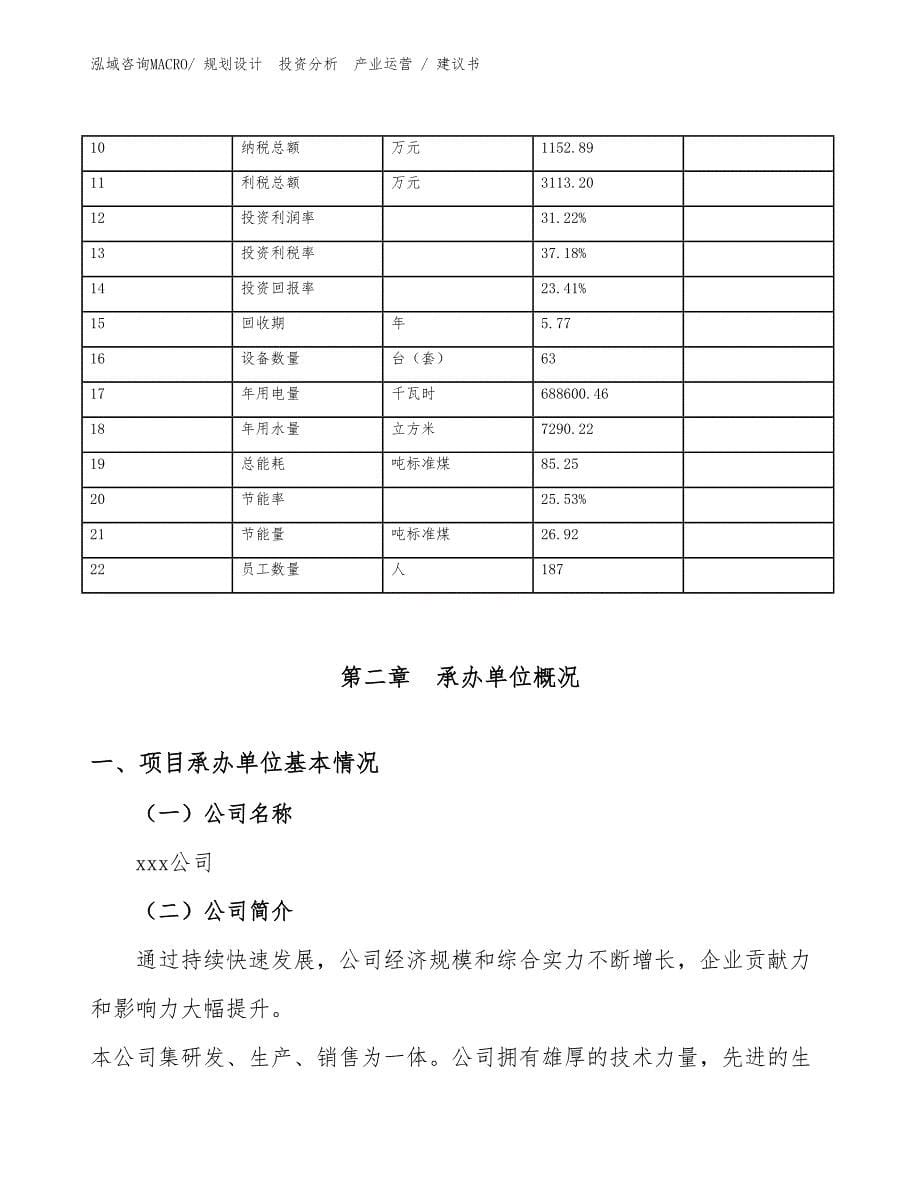 滤芯项目建议书（施工方案）_第5页