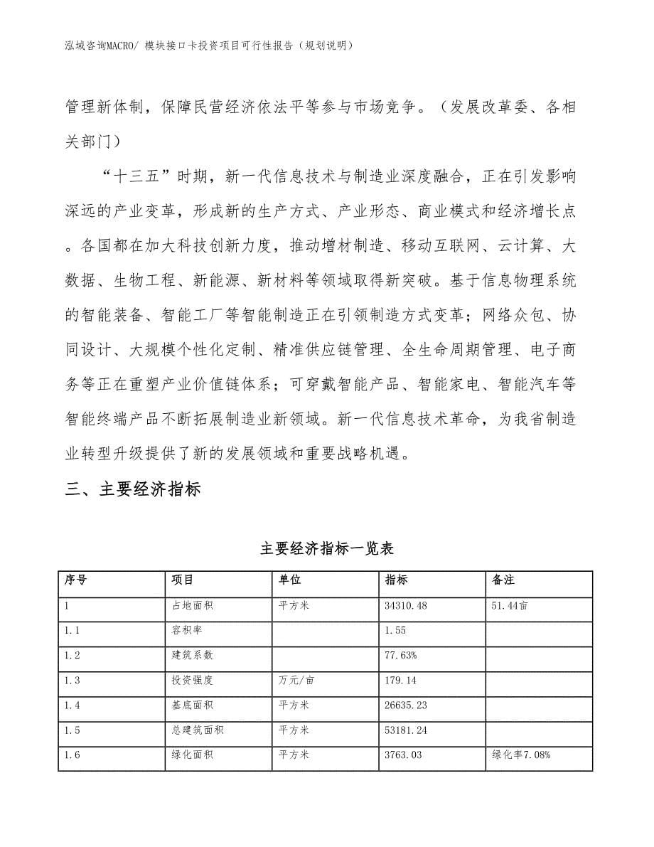 模块接口卡投资项目可行性报告（规划说明）_第5页