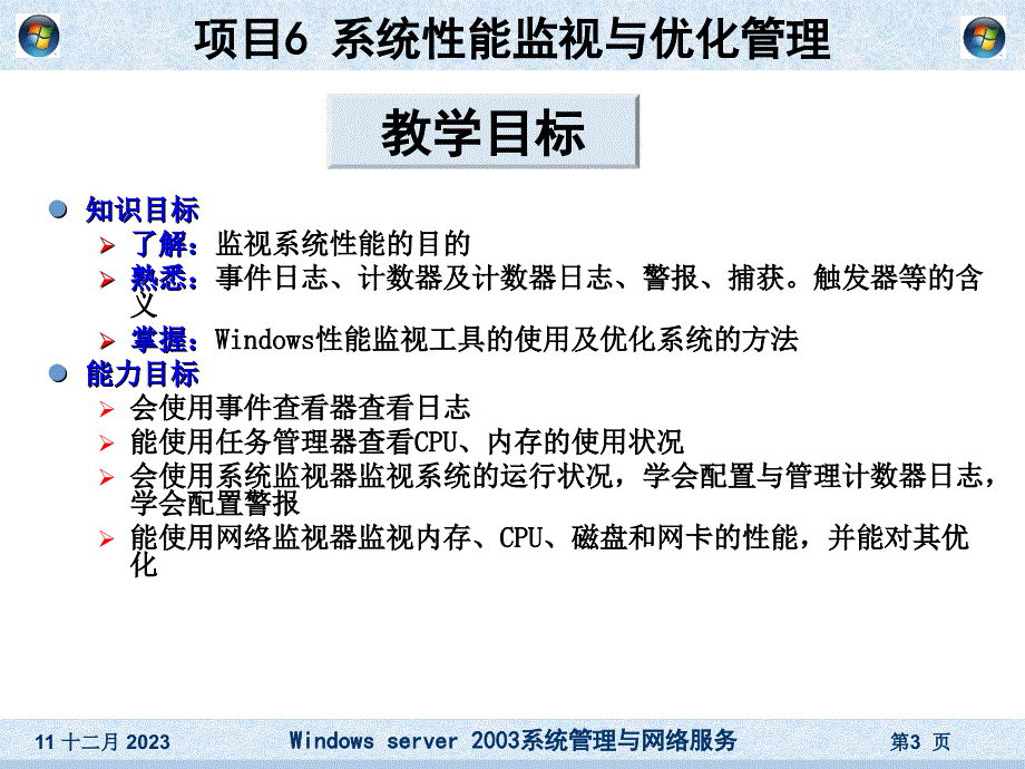 项目6系统性能监视与优化管理_第3页