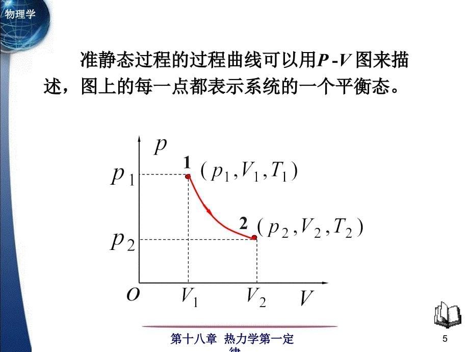 清华大学自用 大学物理一 教学课件第十八章 热力学第一定律_第5页