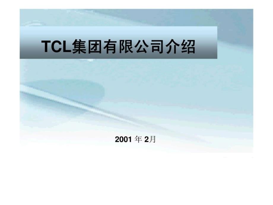 tcl集团公司中文介绍_第1页