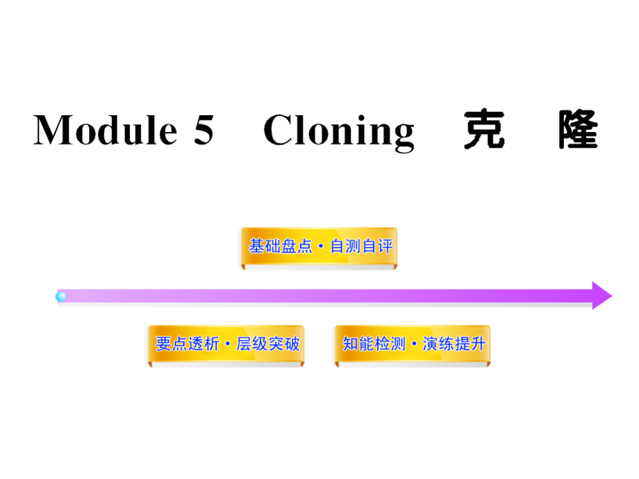 高中英语全程复习方略配套课件：module5《cloning》(外研版选修6)_第1页