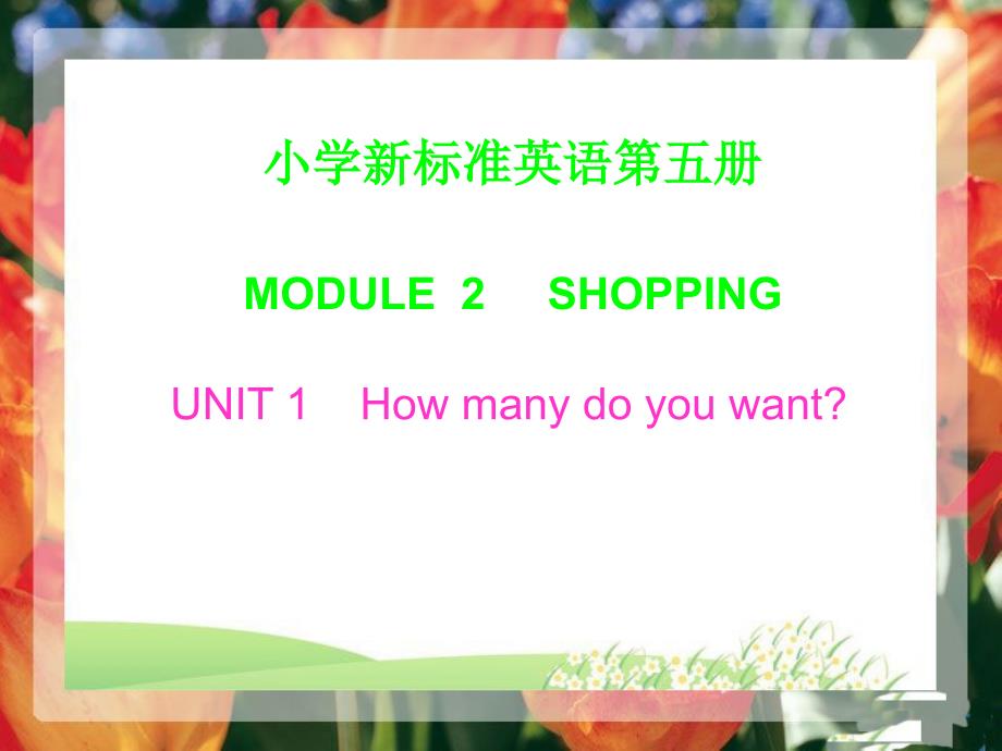 外研版小学英语五年级上册《module2shopping》(unit1)_第1页