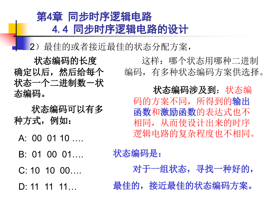 数字逻辑第4章4.4.3状态编码_第3页