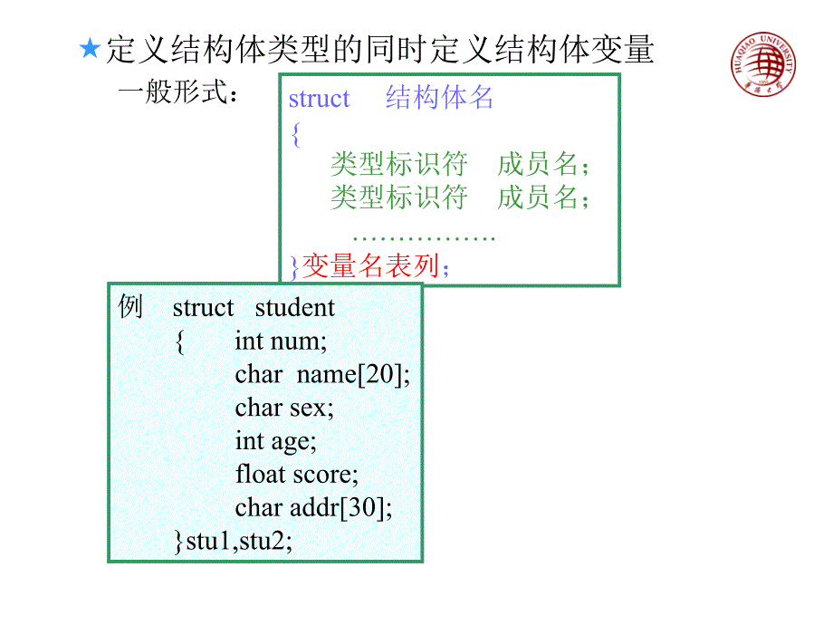 高级语言程序设计c--结构体共用体枚举类型_第4页