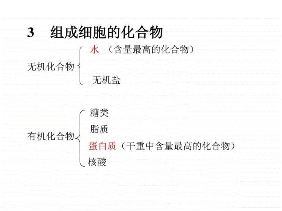 生物第2章《组成细胞的分子》课件-1（新人教版必修1）_第5页