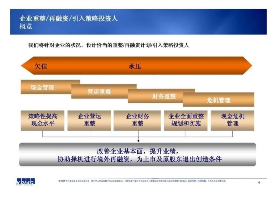 毕马威：企业重整服务和经验_第5页