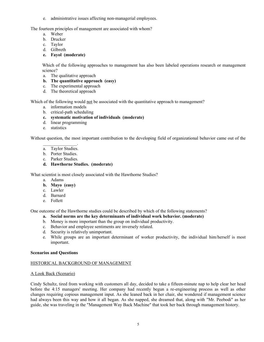 管理学原理英文题库(含答案)_第5页