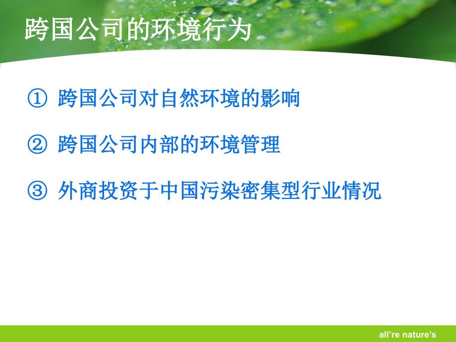 城市生态与环境保护概论课程专题：跨国公司的环境行为_第2页