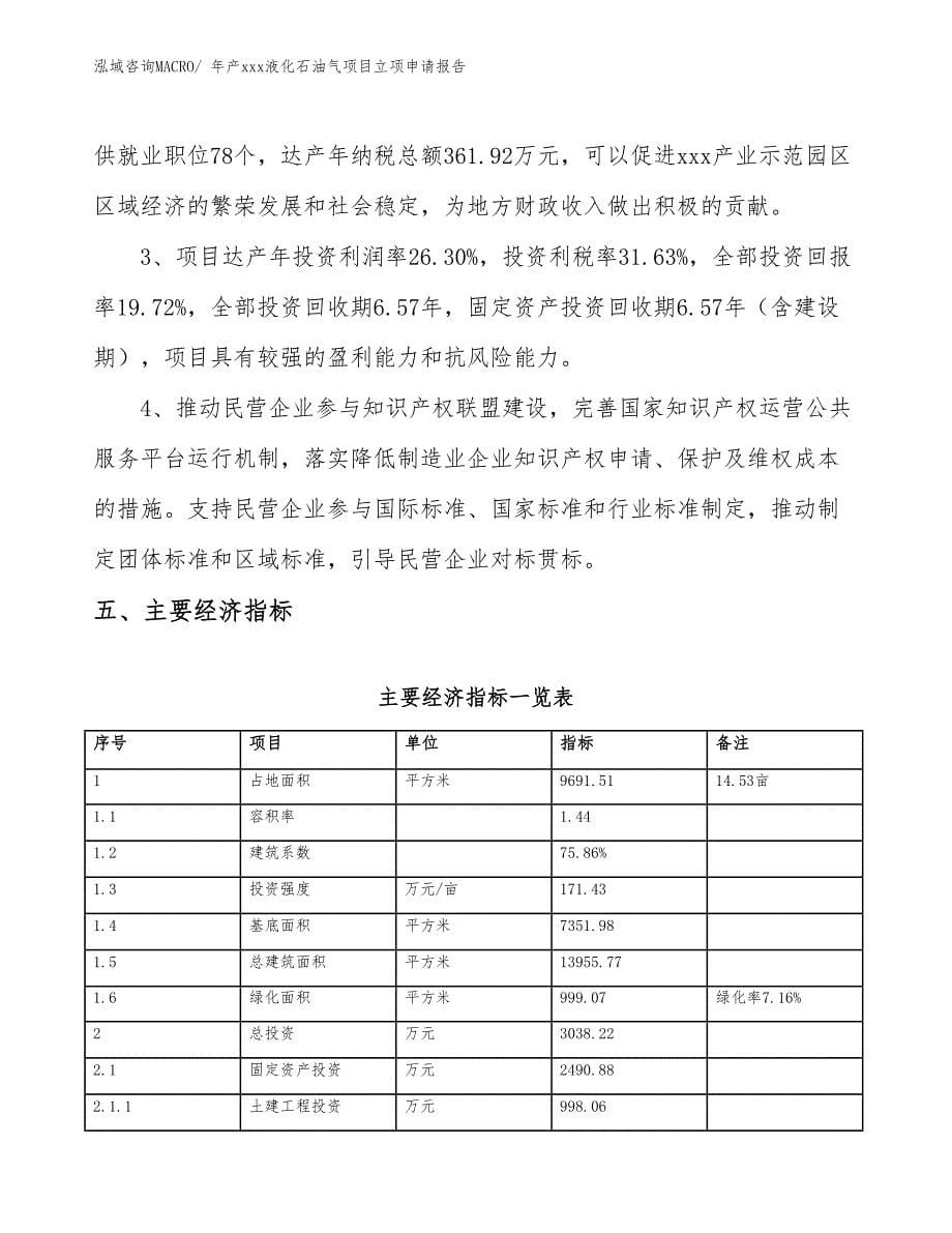 年产xxx液化石油气项目立项申请报告_第5页