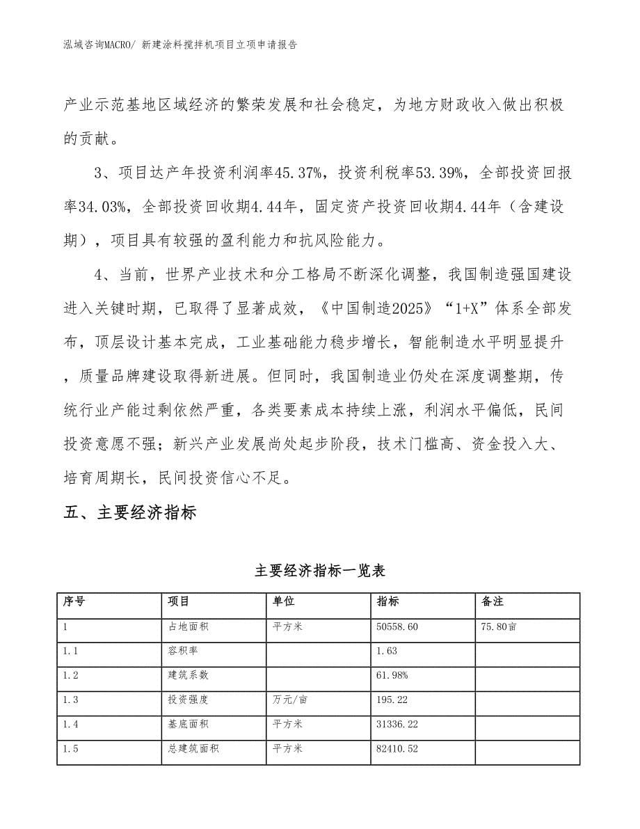 新建涂料搅拌机项目立项申请报告_第5页