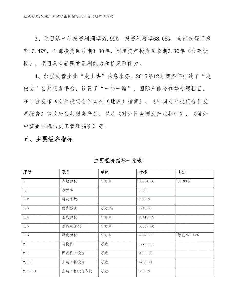 新建矿山机械轴承项目立项申请报告 (1)_第5页