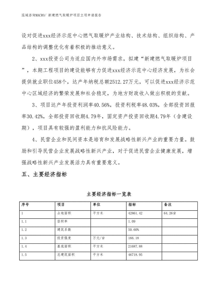 新建燃气取暖炉项目立项申请报告_第5页