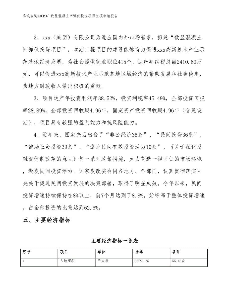 数显混凝土回弹仪投资项目立项申请报告_第5页