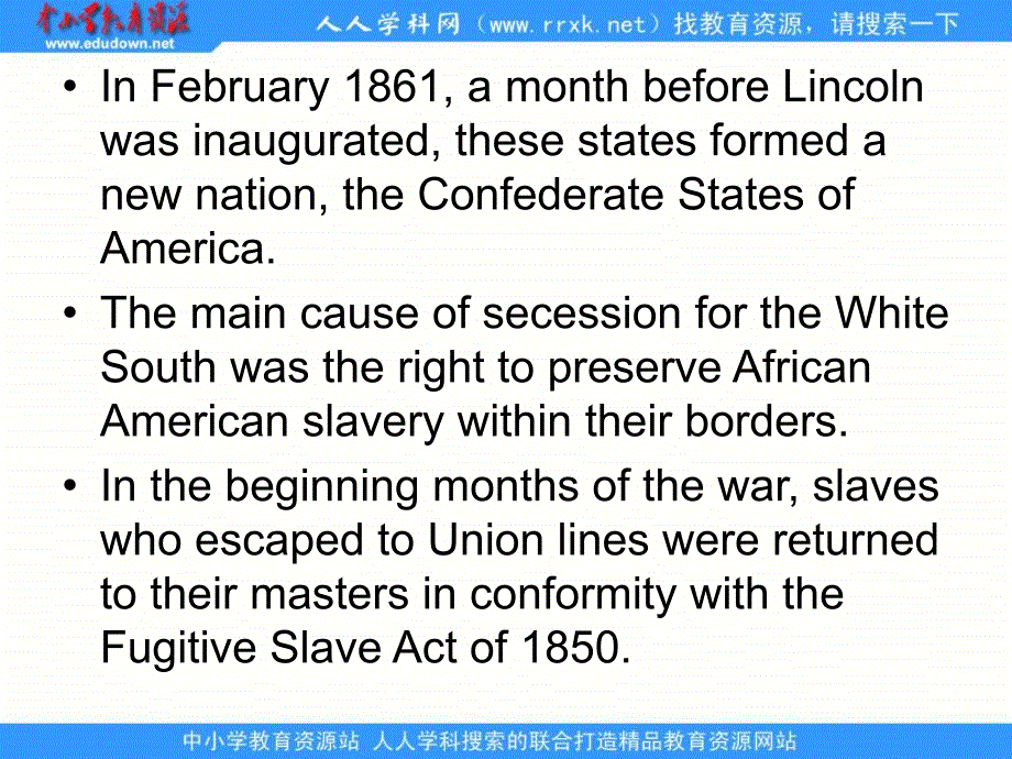 外研版选修十module 3《slavery and the american civil war》ppt课件_第4页