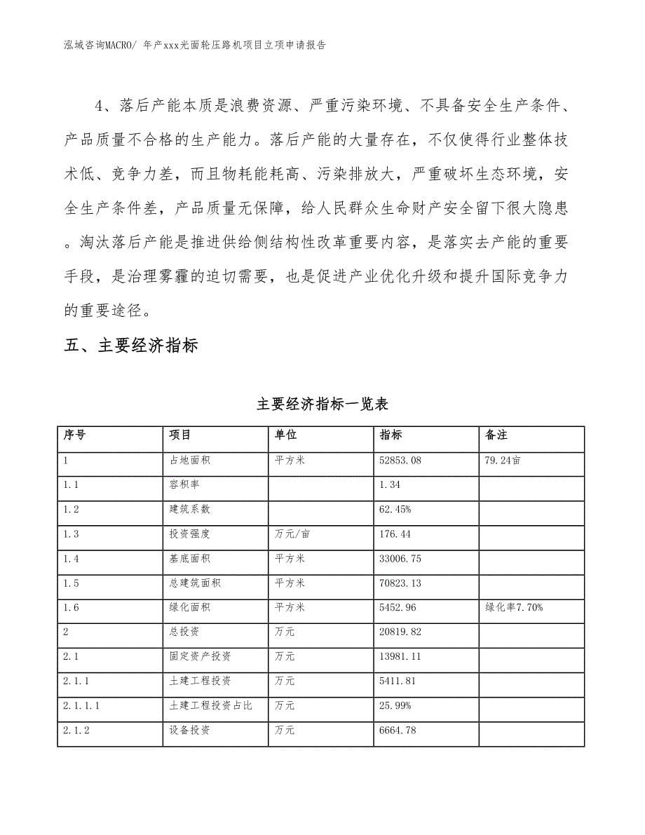 年产xxx光面轮压路机项目立项申请报告_第5页