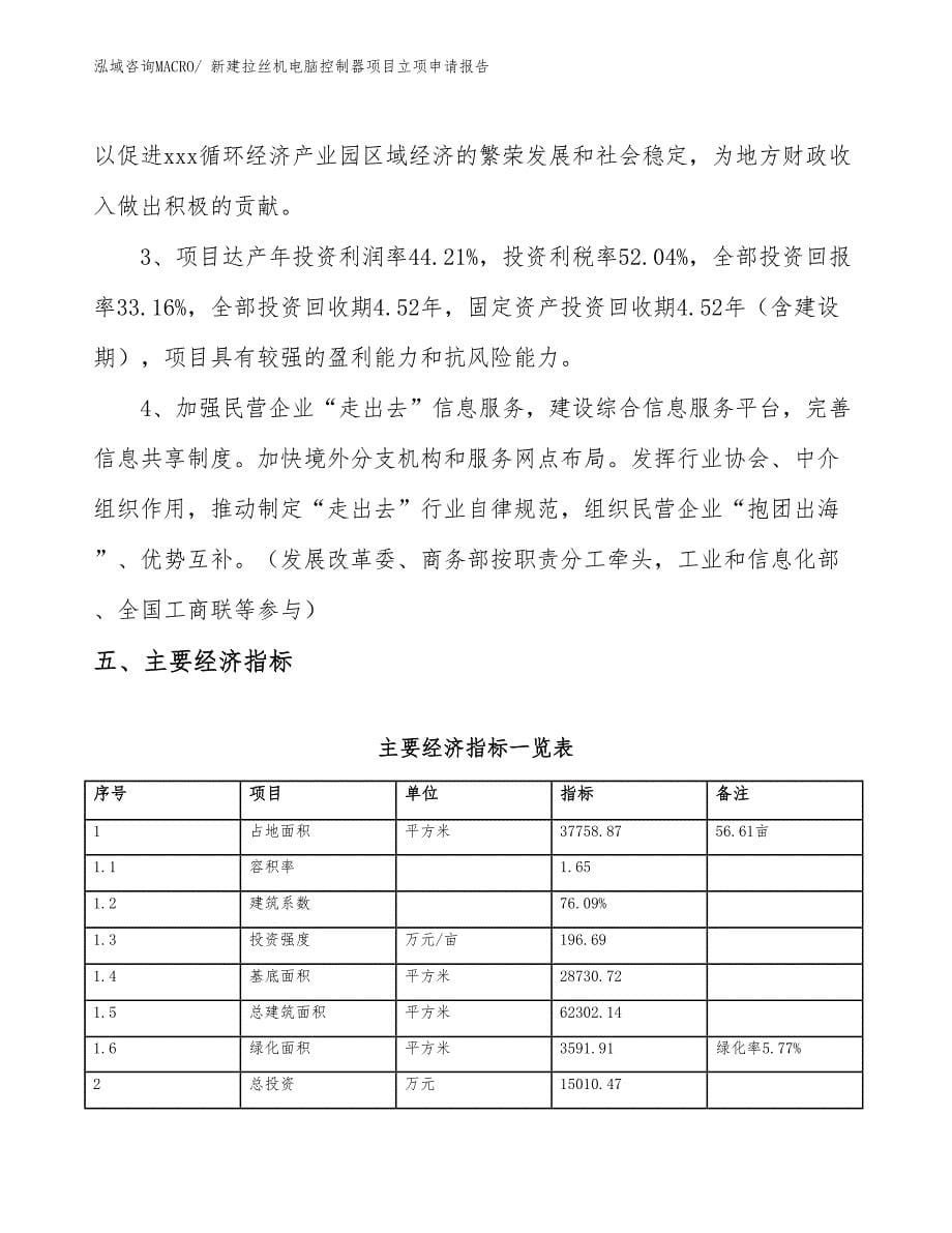 新建拉丝机电脑控制器项目立项申请报告_第5页