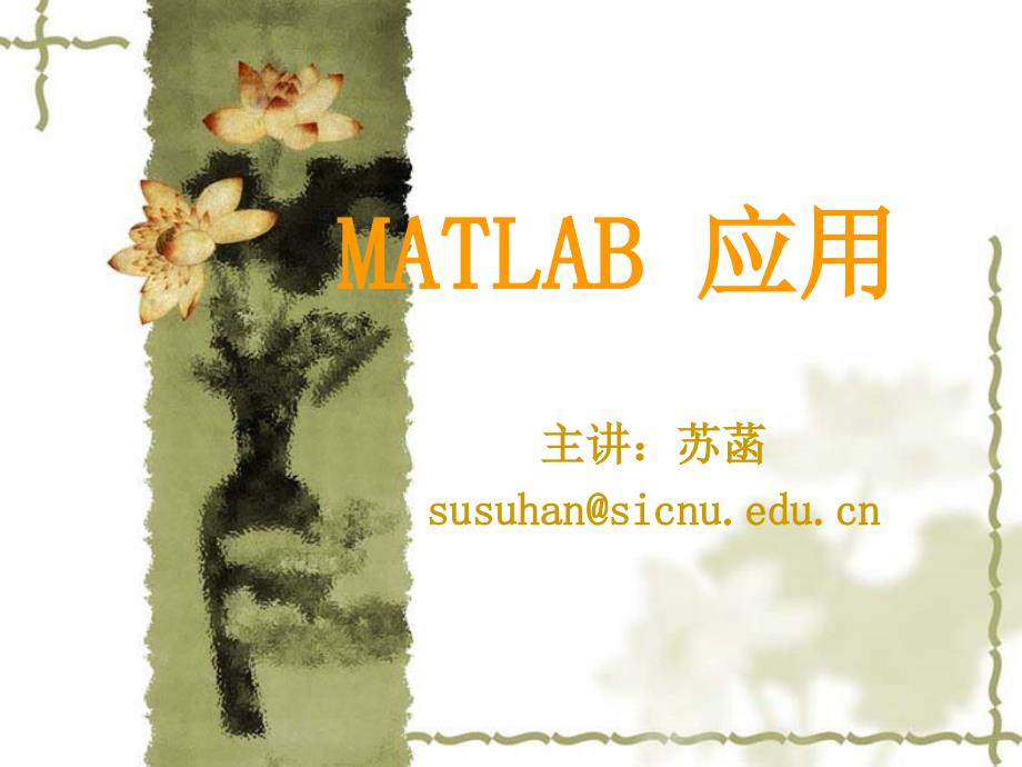 [理学]matlab-lec2-matlab数据类型_第1页