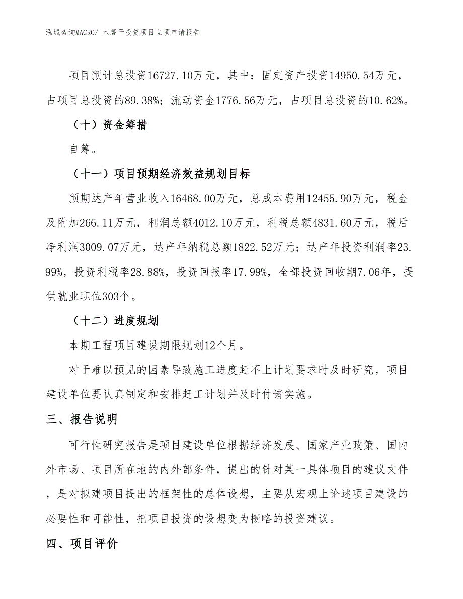 木薯干投资项目立项申请报告_第4页