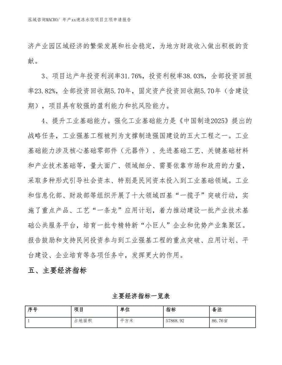 年产xx速冻水饺项目立项申请报告_第5页