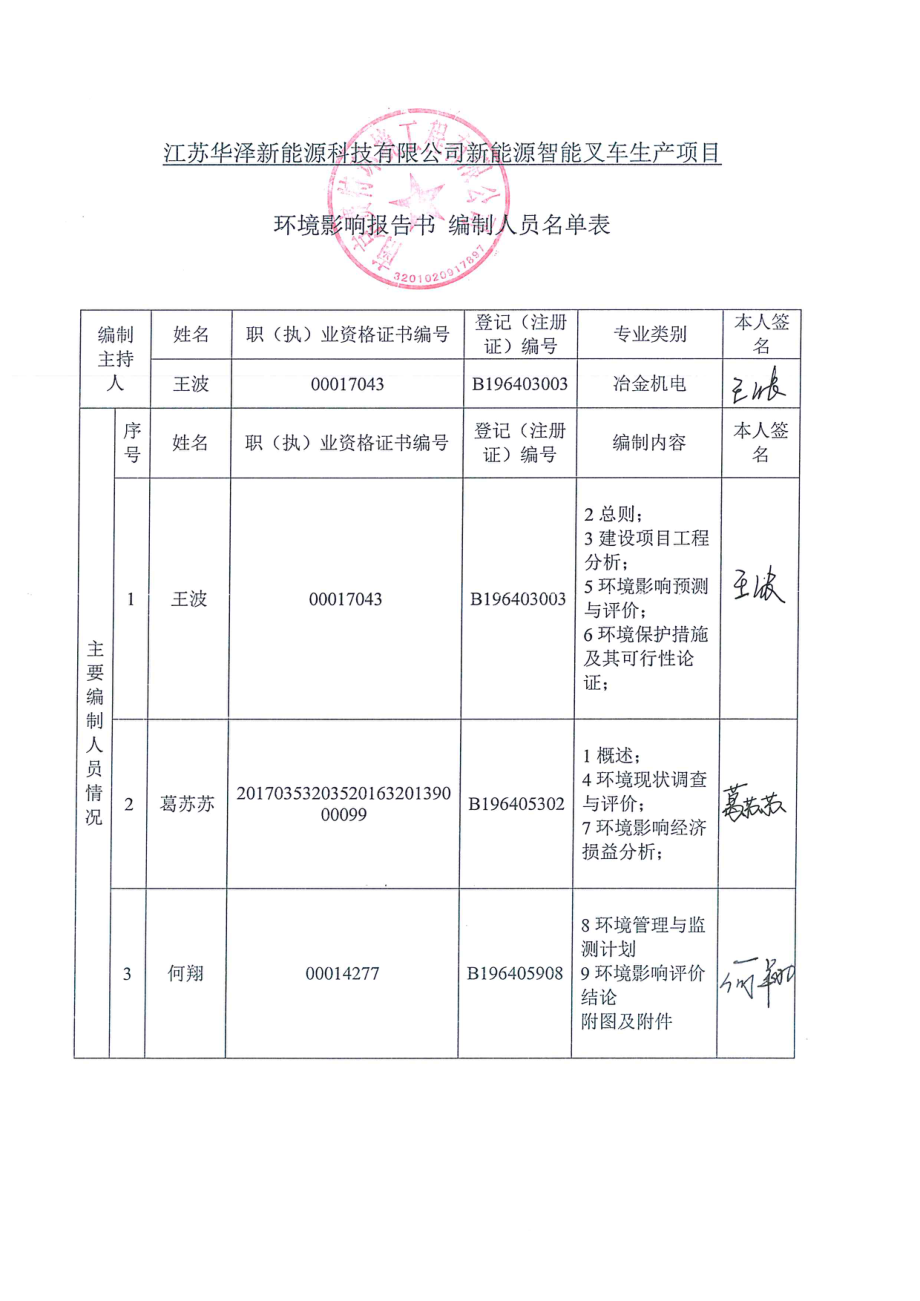 江苏华泽新能源科技有限公司新能源智能叉车生产项目环境影响报告书_第3页