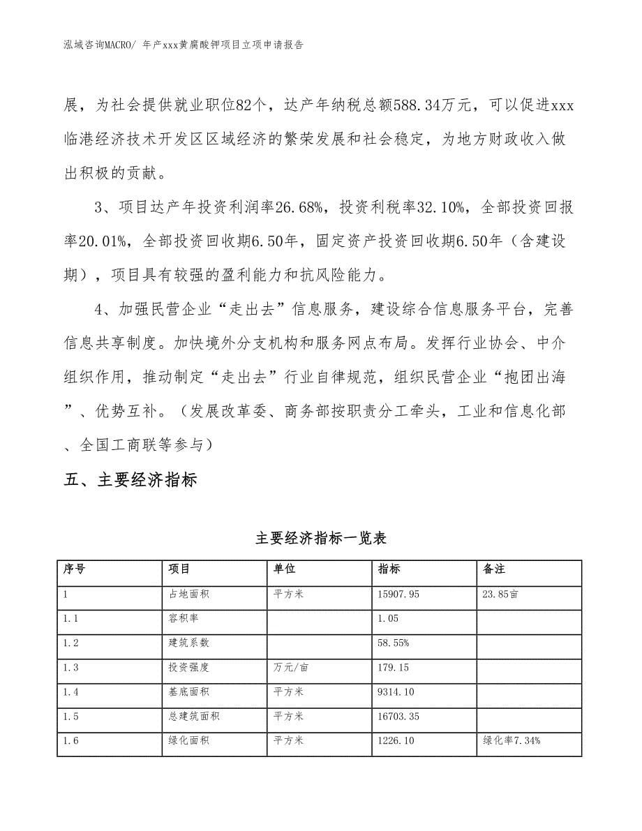 年产xxx黄腐酸钾项目立项申请报告_第5页