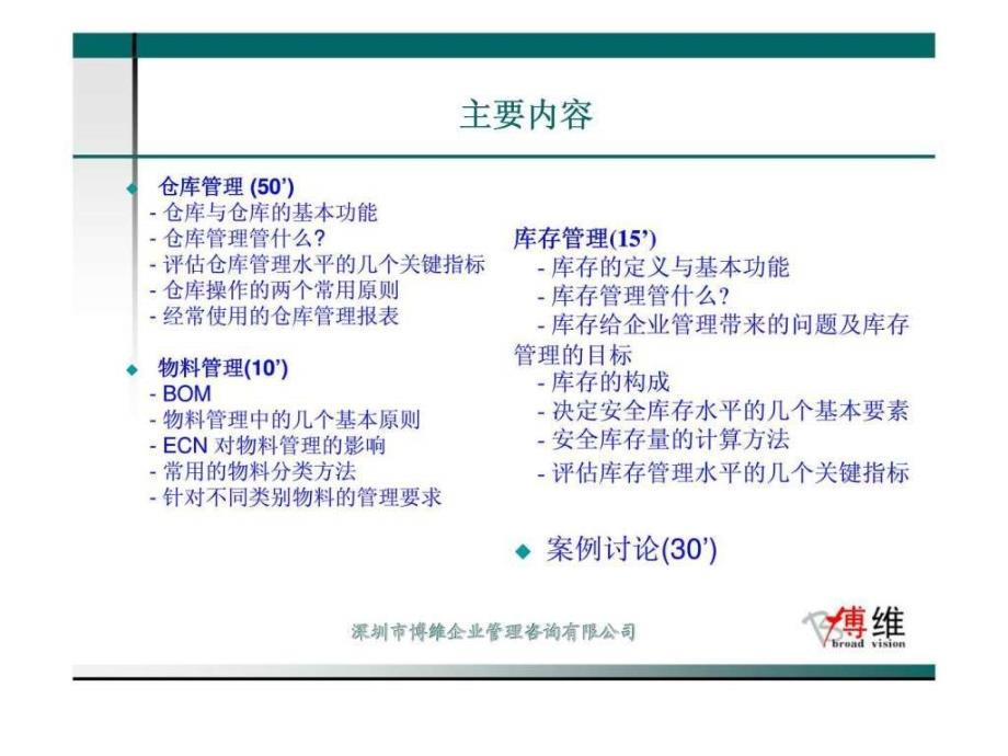 深圳市博维企业管理咨询有限公司：仓库,物料与库存_第2页