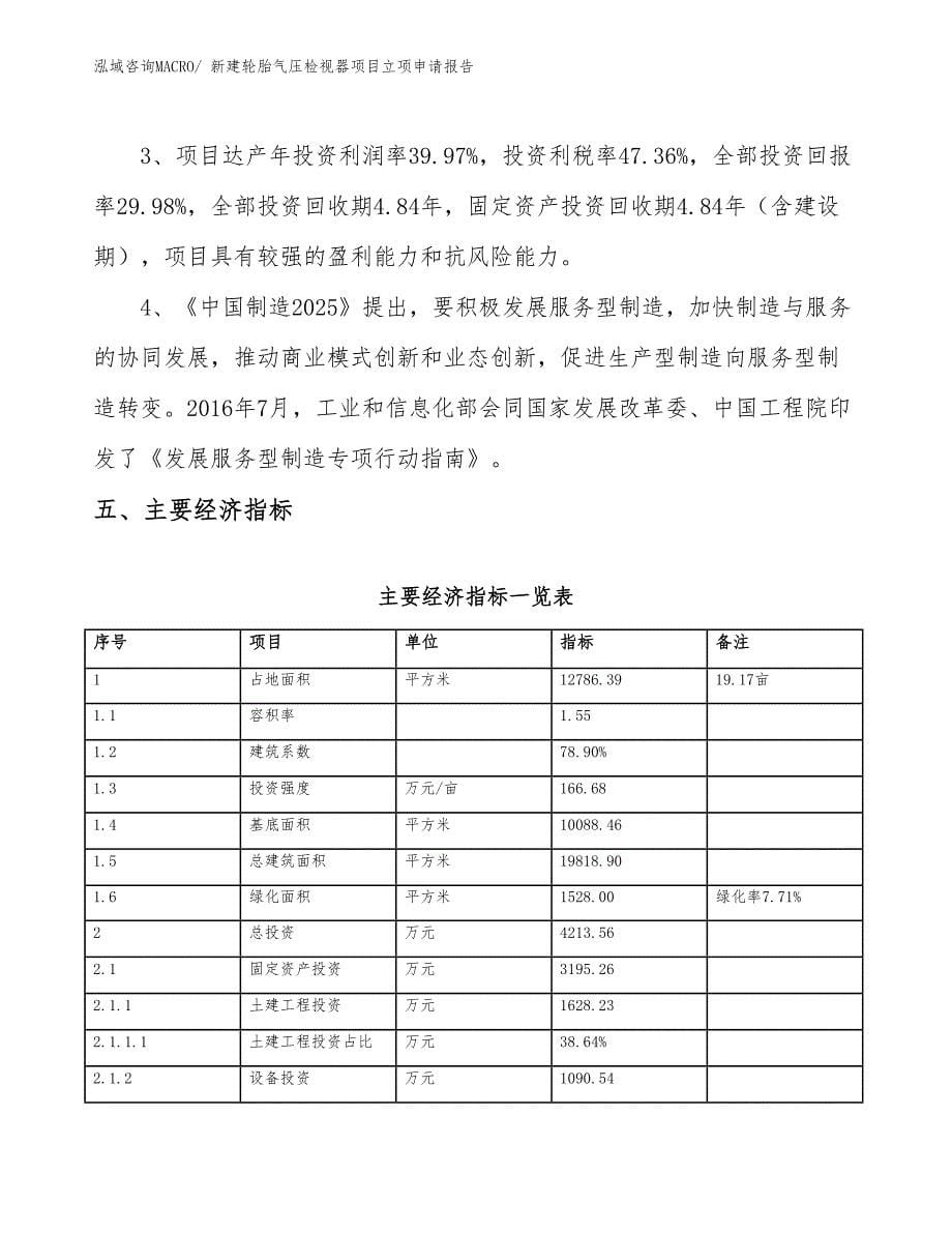 新建轮胎气压检视器项目立项申请报告 (1)_第5页