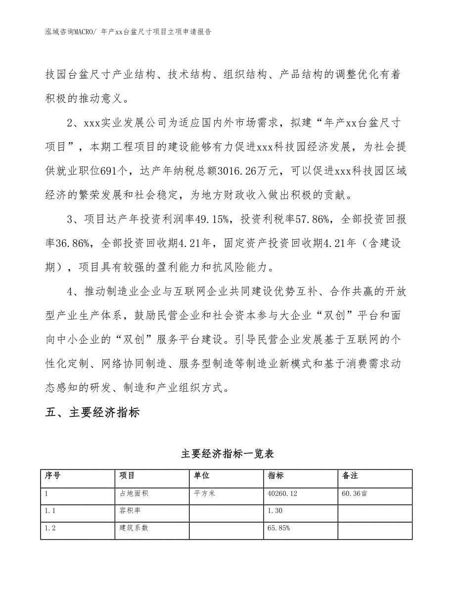 年产xx台盆尺寸项目立项申请报告_第5页