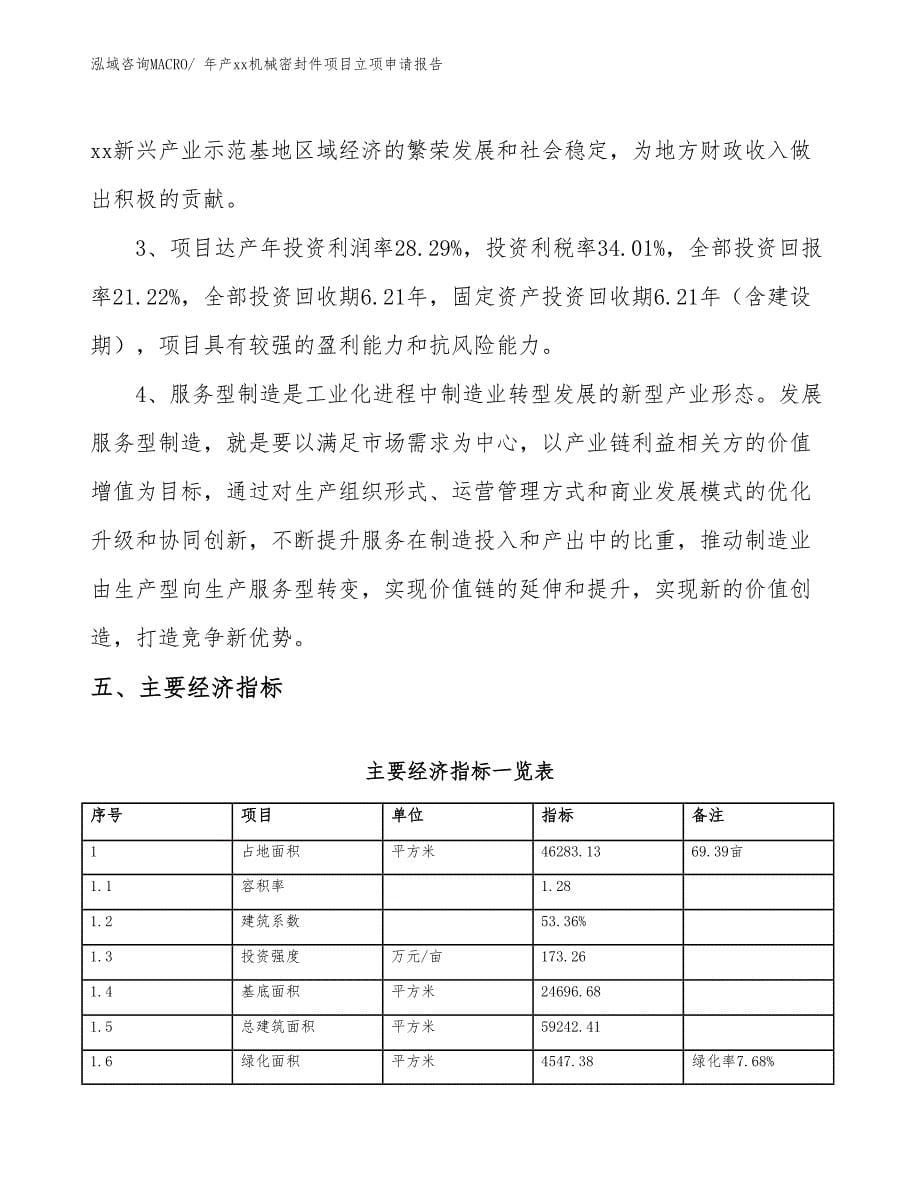 年产xx机械密封件项目立项申请报告_第5页