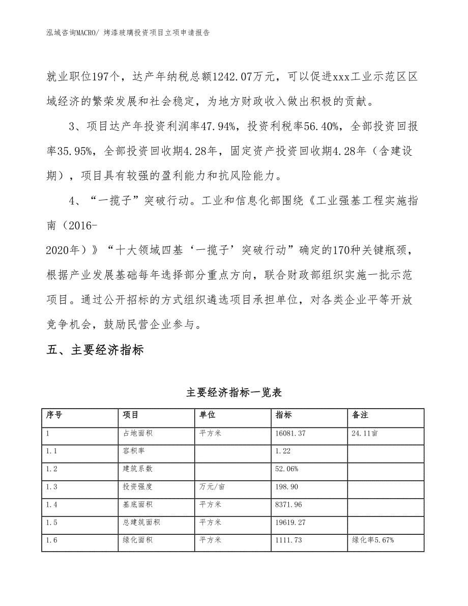 烤漆玻璃投资项目立项申请报告_第5页