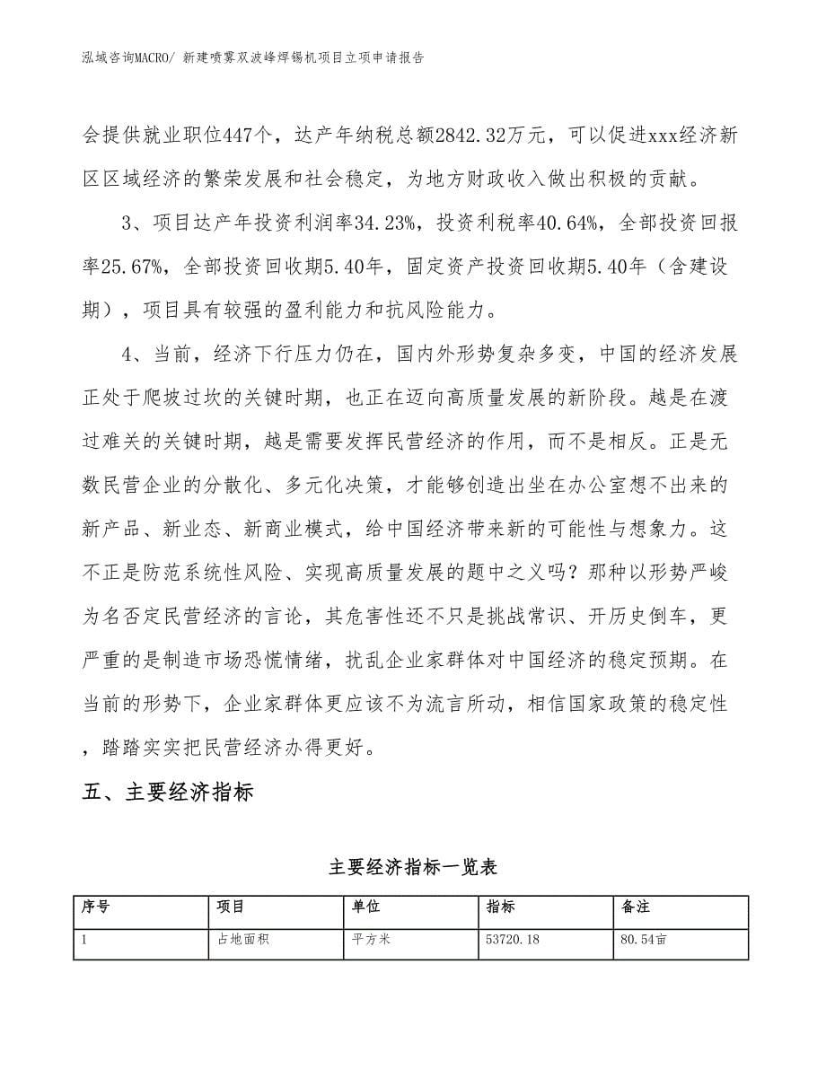 新建喷雾双波峰焊锡机项目立项申请报告_第5页