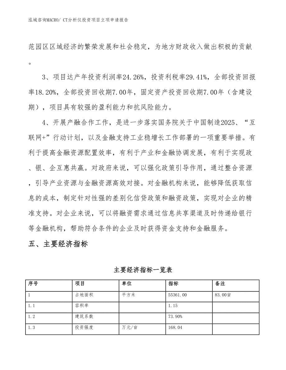 CT分析仪投资项目立项申请报告_第5页