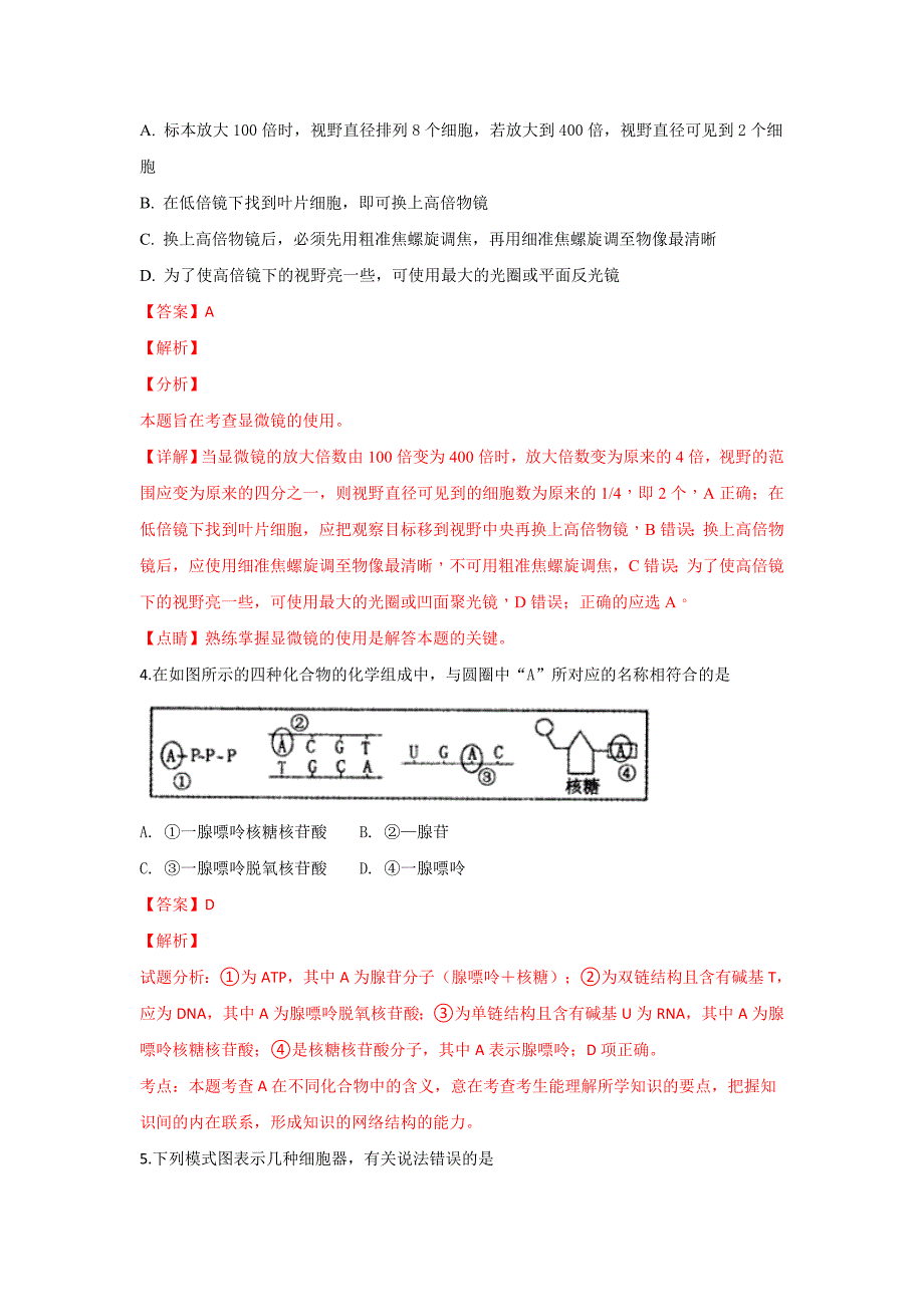 宁夏长庆高级中学2019届高三上学期第二次月考（10月）理科综合生物---精校解析 Word版_第2页