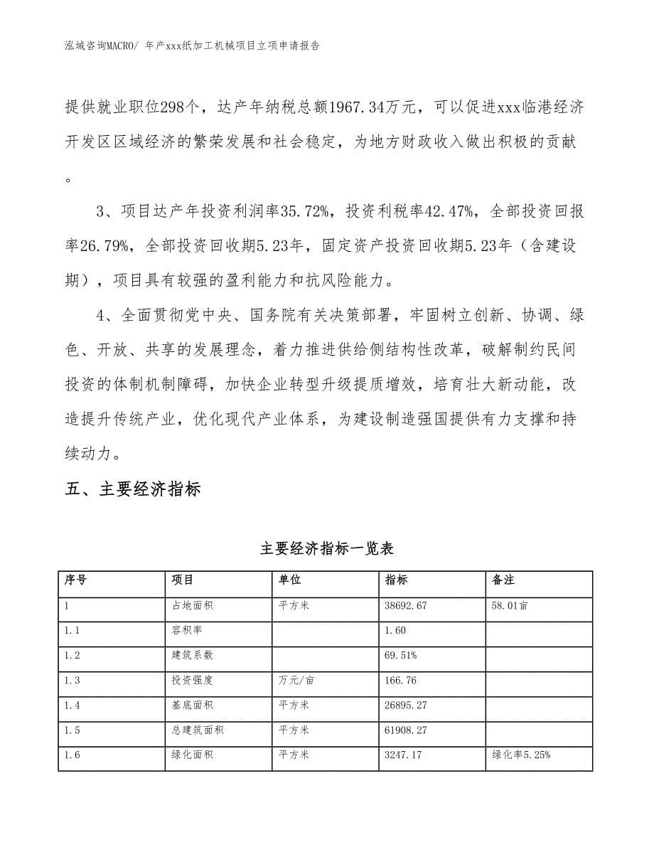 年产xxx纸加工机械项目立项申请报告_第5页