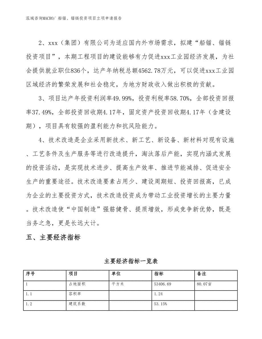 船锚、锚链投资项目立项申请报告_第5页