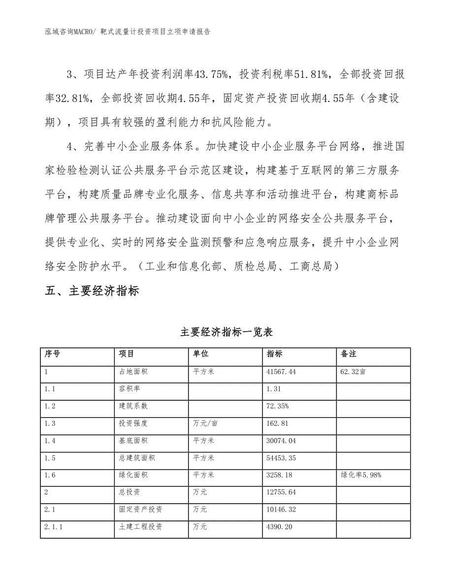 靶式流量计投资项目立项申请报告_第5页